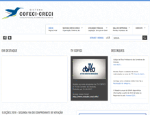 Tablet Screenshot of cofeci.gov.br
