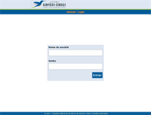 Tablet Screenshot of intranet.cofeci.gov.br